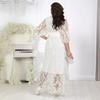 Plus Size  New European American Style Heavy Lace Embroidery Cocktail Evening Dress Two-piece Set for Women