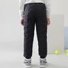 Children's Winter Thickened Trousers Warm Medium-Large Child Solid Color Casual Pants
