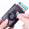 Anti-Theft RFID Aluminum & Stainless Steel Card Holder Leather Wallet.
