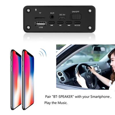 Bluetooth 5.0 Mp3 Player 2*3W Decoder Board Speaker Car Fm Radio Module