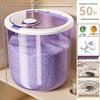 Rotatable Household Rice and Grain Storage Box: Insect & Moisture-Proof, Sealed, Compartmented Bucket