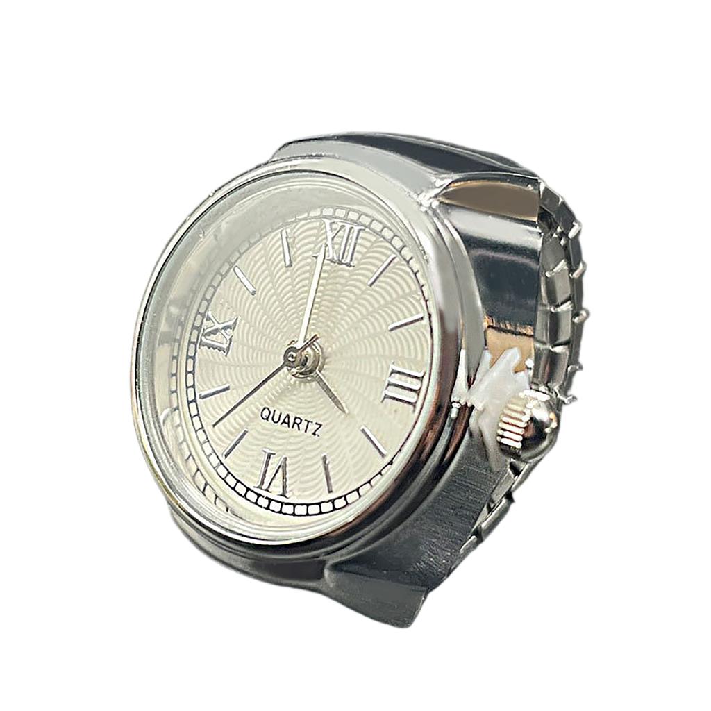 Ring Watch Fashion Square Ring Shape Watch Personality Creative Retro Style Ring Electronic Watch