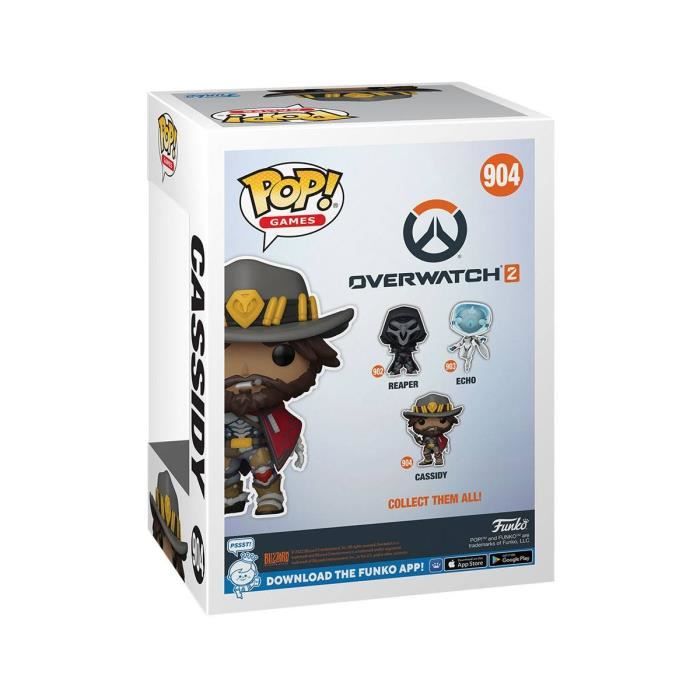Figurine pop! - funko - overwatch 2 - cassidy - 9 cm - mixte - enfant