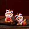 Artistic Resins Horse Miniature Statue Traditional Zodiacs Design Desktop Decoration Chinese New Year Holiday Gift