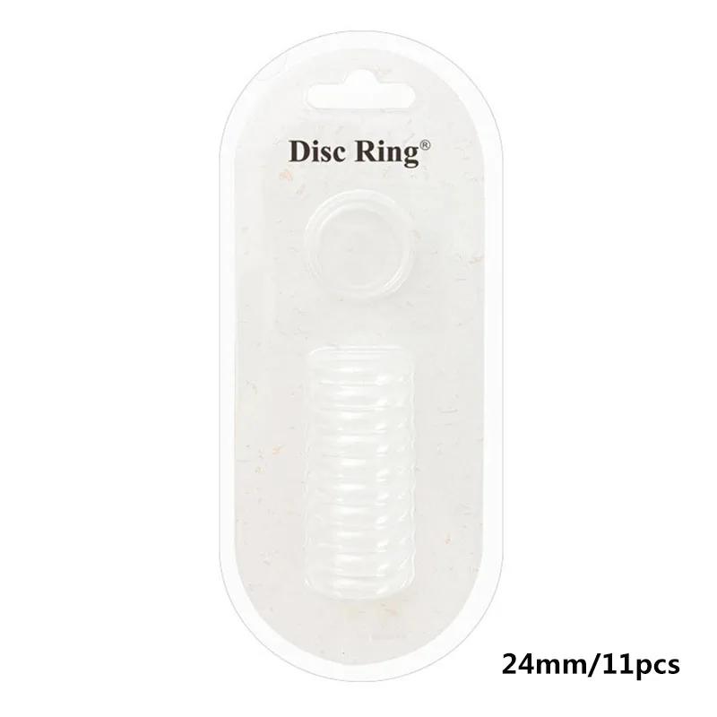 11pcs Loose-leaf Binding Cover Rings Discs Mushroom Hole Binding Ring Binder Notebook Discbound School Office Supplies