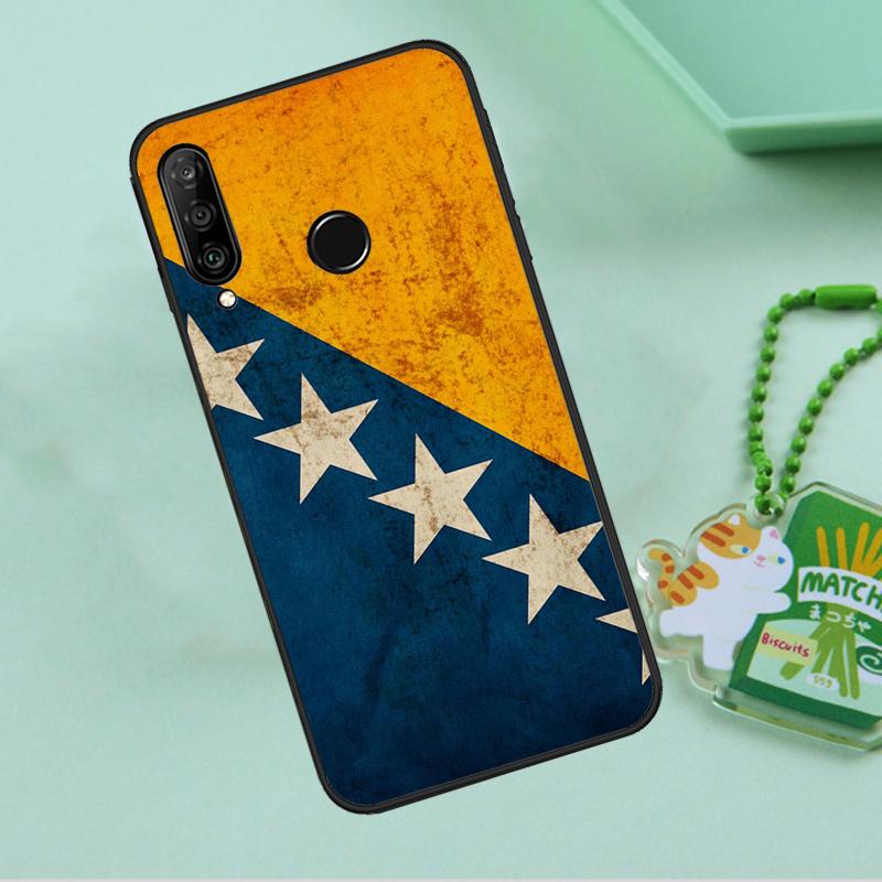 Bosnia and Herzegovina Flag For Huawei Nova Y90 Y70 Y60 Y61 Y91 Y72 9 10 SE 12i 12s 11i 5T P60 Pro P20 P30 P40 Lite Case