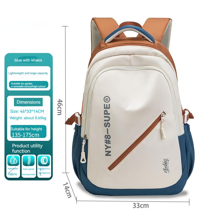 

Рюкзак большой емкости, легкий, простой, дорожная сумка, холщовый рюкзак, школьная сумка, нейлоновый студенческий рюкзак на молнии хаки