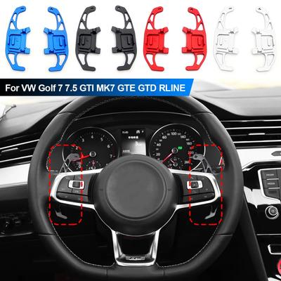 Per VW Golf 7 7.5 GTI MK7 GTE GTD RLINE Volkswage Polo Scirocco Jetta GLI Auto Volante Paddle Shift Estensione Leve Cambio Adesivo