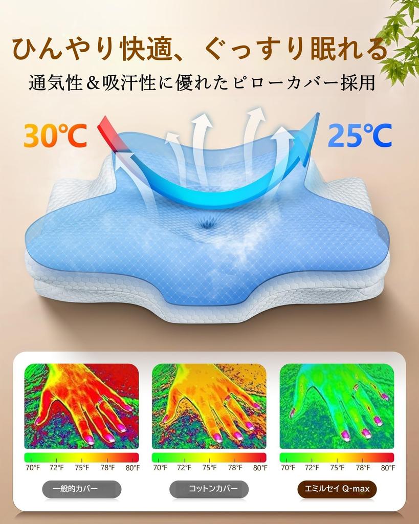 [Designed In Japan] Reafcozy Dream Without Pain Memory Foam Pillow, Neck and Shoulder Support, Comfortable Sleep Pillow for Adults, Side, Back, and