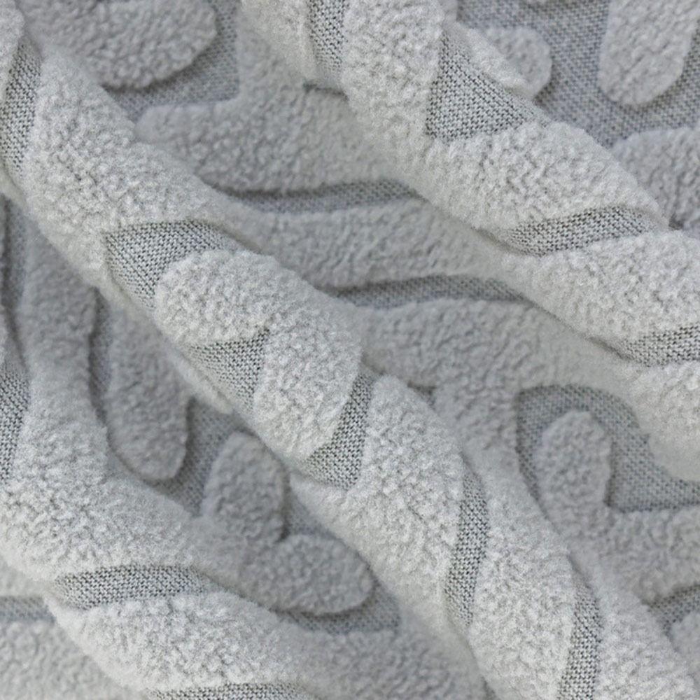 High-elastic Dining Chair Cover Curved Anti-slip Integrated Seat Cover Jacquard Soft Stool Slipcover for Home Decoration