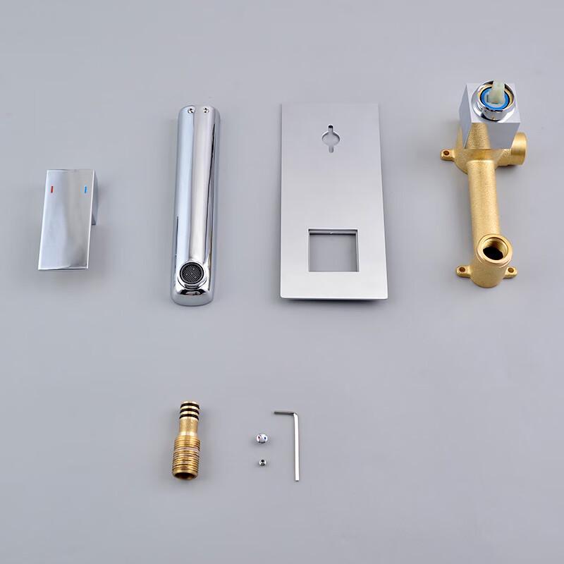 TLXT Square Wall-Mounted Basin Faucet