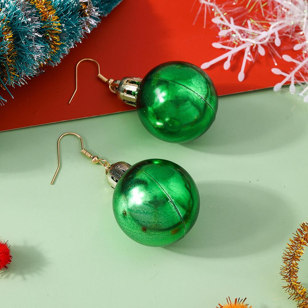 2024 Multicolor Christmas Light Bulb Earrings - European & American Style Women's Jewelry