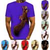 Men'S T-Shirt Short Sleeve Printed Summer Round Neck Top Trend Casual Sweatshirt