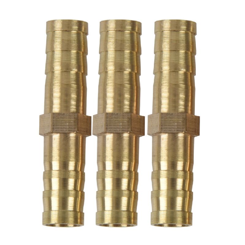 

A60z50pcs 8Mm Inner Dia Air Gas Straight Hose Pipe Barb Couplermay золотий