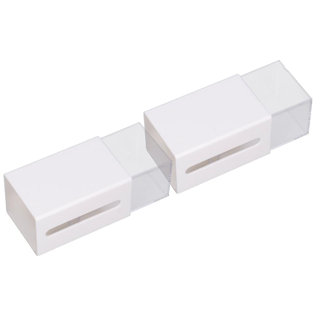 Wall Mounted Storage Box Multi Functional Double Sided Adhesive Organizer Case for Bedroom Office Bathroom