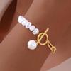 Stainless Steel Jewelry Pearl Pendent Women's Bracelets Gold Color Chain Bracelet Gifts For Mom Girlfriend Valentine's Day