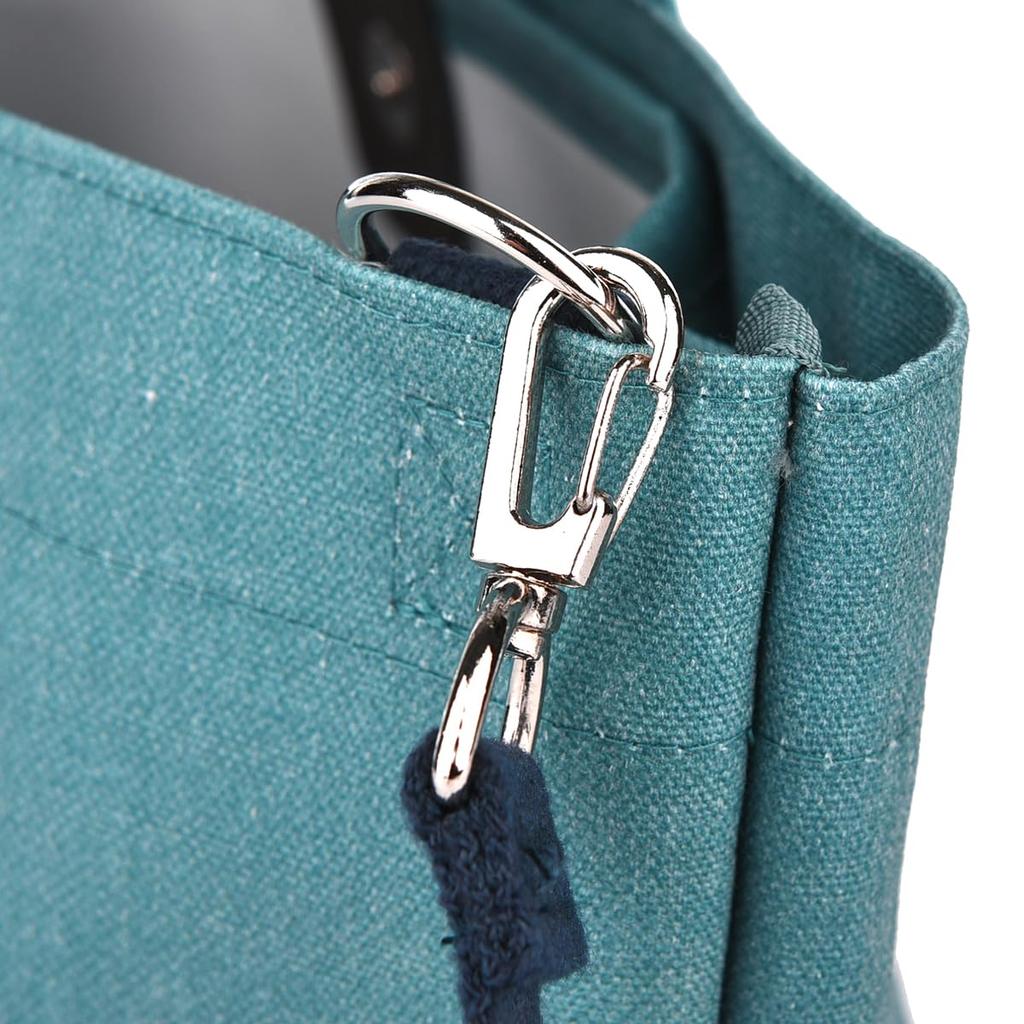 Kusguru Japan Nekomaruke 2-Way Separate Tote Bag for Women, 258510, Blue-Green