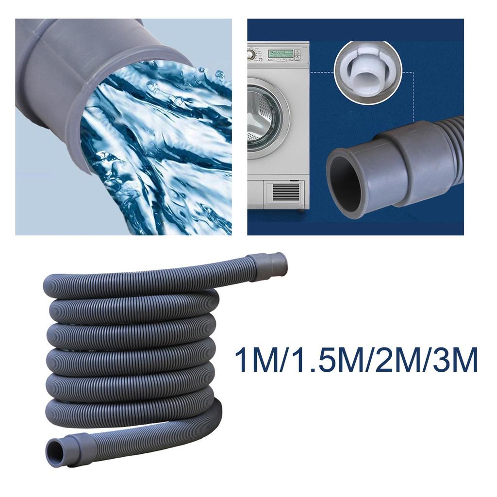 Flexible Corrugated Washing Machine Drain Hose Extension Pipe High Pressure Waste Water Outlet Soft Tube for Laundry Appliances