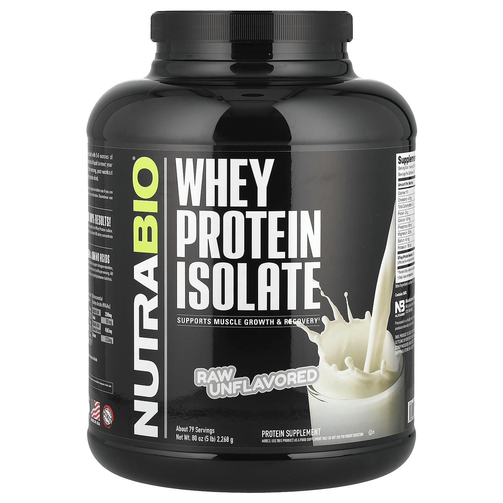 

Whey Protein Isolate, Unflavored, 2,268G (5Lb)