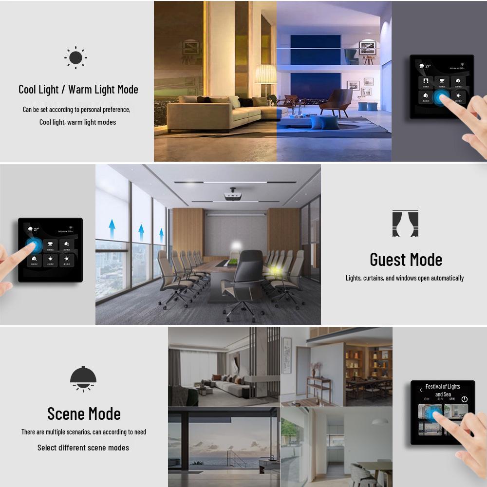 Tuya Smart 4-inch Zigbee Gateway with Alexa Voice Control - Linux Version