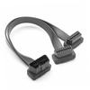 1 IN 2 Converted Cable OBD2 Flat Extension Cable With 16Pin connected 30CM