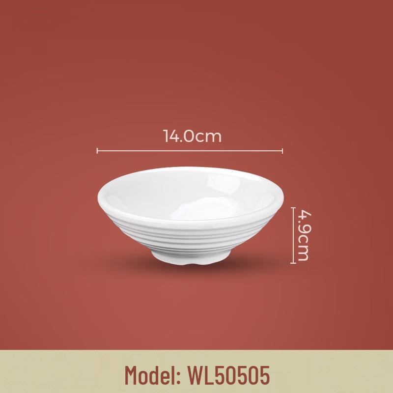 White Melamine Imitation Porcelain Bowl