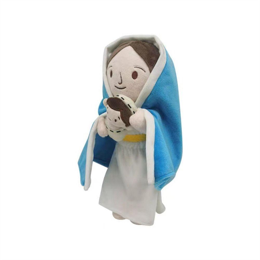 With Smile Virgin Mary Stuffed Doll Savior Jesus Jesus Plush Toy Classic   Room Decor