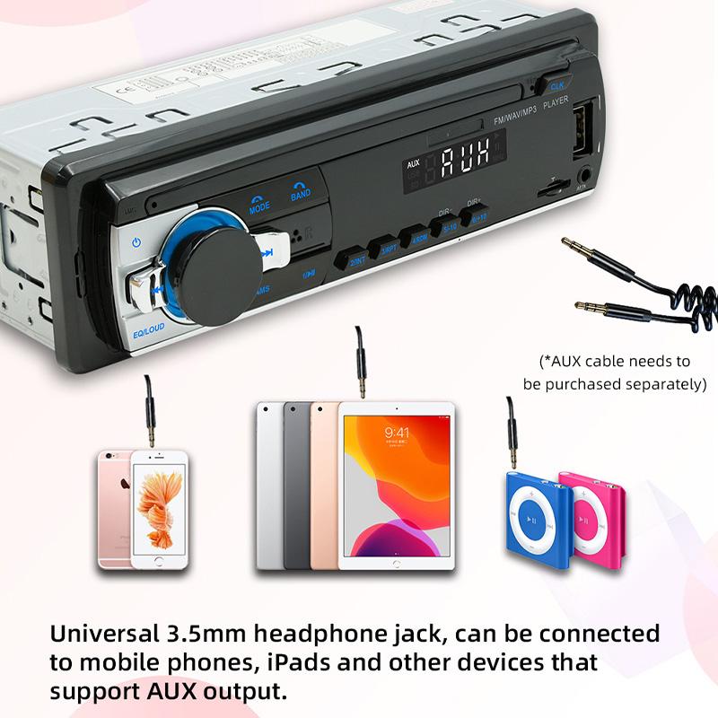 Autoradio Stereo Player Einbau Digital Bluetooth MP3 Player JSD-520L 45Wx4 FM Audio Stereo Musik mit USB TF AUX Eingang ISO Anschluss