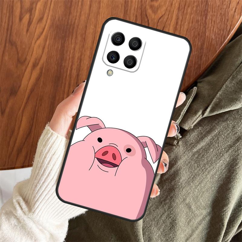 Cute PINK Kawai Pig Case For Samsung Galaxy M11 M21 M31 M35 M12 M13 M14 M15 M16 M36 M56 M53 M32 M52 M55 M34 M54