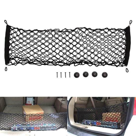 Universal Auto Car Trunk Cargo Storage Organizer Net Bag Mesh Luggage Holder