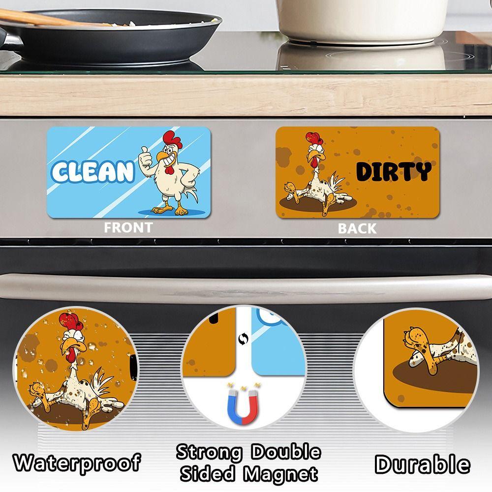 Clean Dirty Indicator Dishwasher Stickers Non-Scratch Dishwasher Sticker  Dishwasher Use