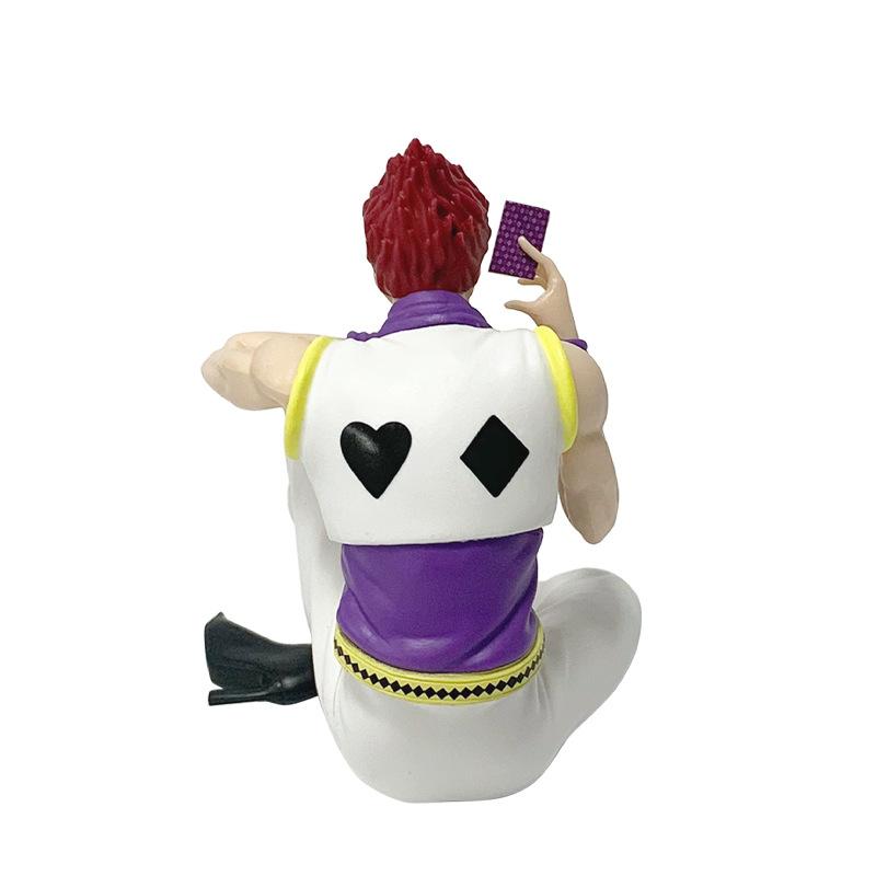Ready Stock New Hunter x Hunter Hisoka Figure - 2 Styles Sitting Posture Collectible Model, Anime Figurine Toy Gift for Boys