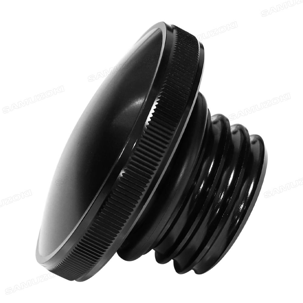 Chrome Vented Gas Cap Fuel Tank Smooth ForHarley Sportster 883 XL Dyna Softail 96-23