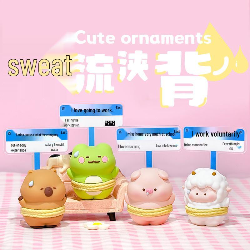 Creative Sweat-themed Cute Desk Ornament - Perfect Healing Gift for Students and Classmates