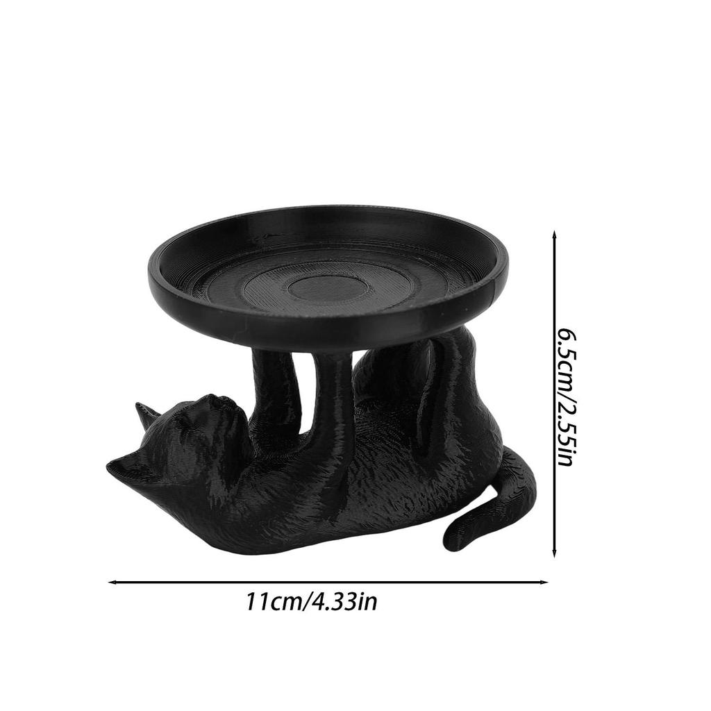 1/2pcs Simple Funny Cat Jewelry Tray Cartoon Cat Display Stands Bracelets Ring Home Ornaments Holder Dish Desktop Decor