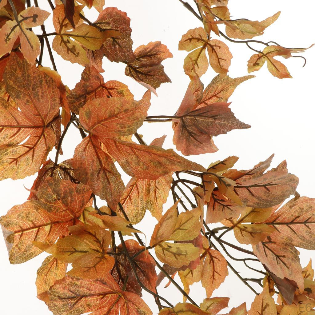 Artificial Maple Leaves Simulation Vine Silk Fall Hand Craft Wall Hanging Decor