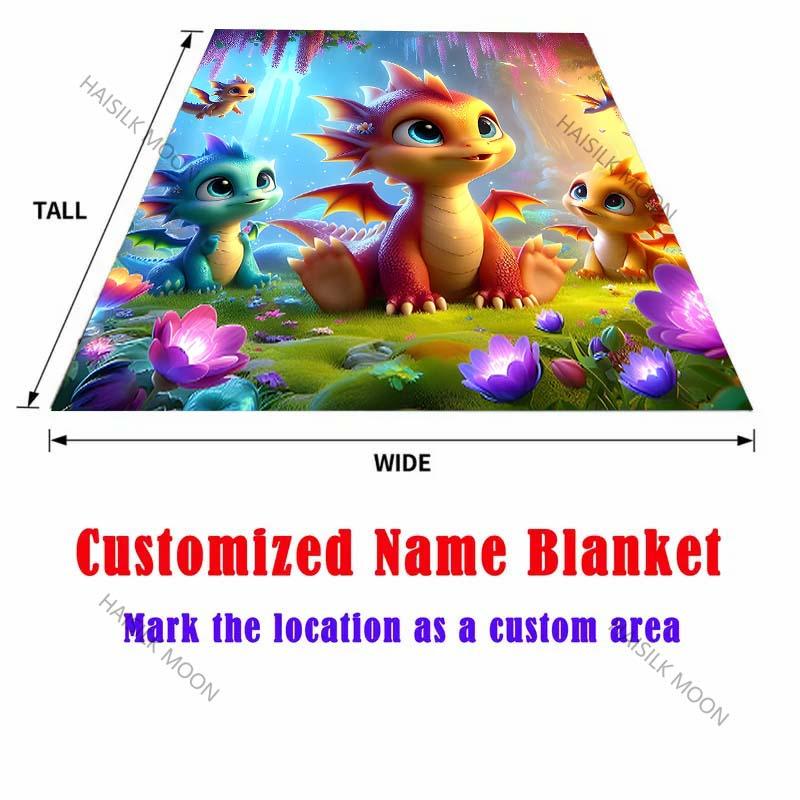 1PC Fairy Tale World Dragon Patterns Blanket Warm Soft for Sofa Bed Home Travel Camping Blanket All Seasons Luxury Gifts