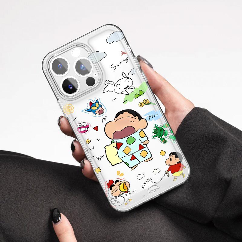 

Pajama Shin-chan Cartoon Girl iPhone 17 Pro Max/16 Pro/16 Plus/16E Cute Case iPhone 16 Pro Max