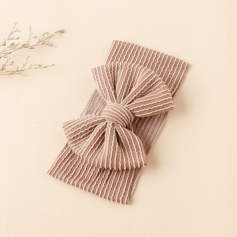 Solid Color Bowknot Baby Headband Sweet Headwear Kids Girls Boutique Elastic Protect Turban Headand Baby Hair Style Accessories