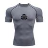 Spring and Summer Men Fitness Running T-shirt Gym Top T-shirt Quick-drying Short-sleeved Printed Breathable Short-sleeved S-3XL