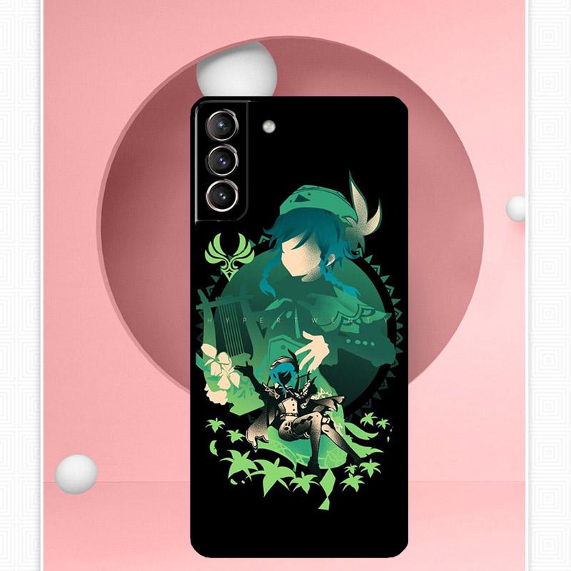 Genshin Impact Venti Hülle Für Samsung Galaxy S24 Ultra S20 S21 S22 S23 S25 Ultra S9 S10 Plus S25 FE Abdeckung Funda