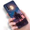 Coque de téléphone en silicone avec art animalier loup pour Xiaomi Redmi Note 11 10 9 8 Pro 11T 10T 10S 9S 8T 9 9A 9C 9T Noir Coque souple