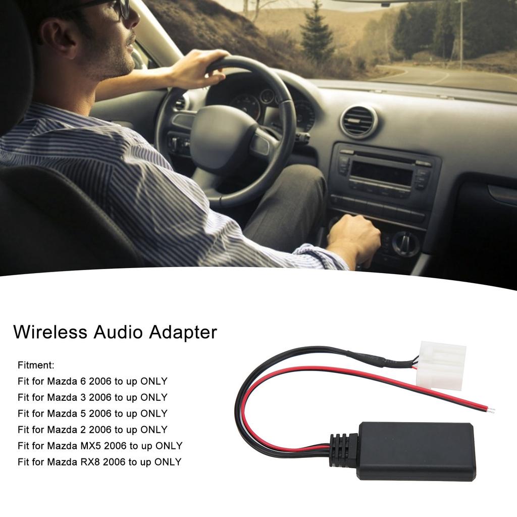 Car Bluetooth 5.0 Module AUXIN Cable Wireless Audio Adapter Fit for Mazda 2 3 5 6 MX5 RX8