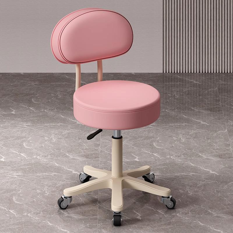Beauty Salon Swivel Stool: Hairdresser, Nail Technician, Makeup Artist, Barber Wheeled Chair