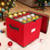 Christmas Ornament Storage Box with Dividers Christmas Storage Containers Xmas Decoration Storage Box Stores Up To 64 Ornaments