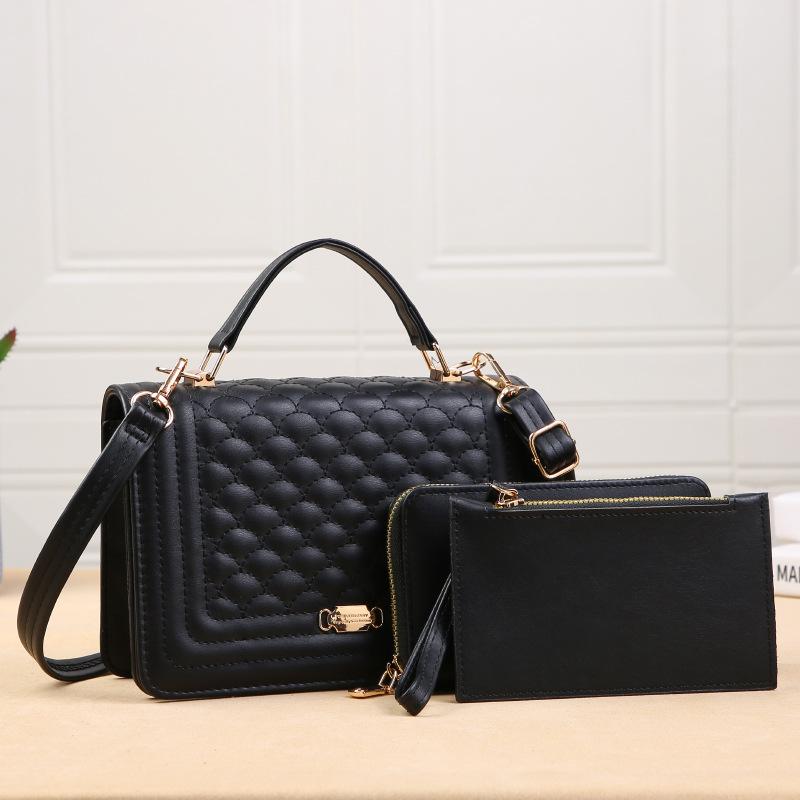 New Women Small Square Bag Shoulder Bags Mother Child Package 3pcs Trend Fashion Handheld Bag Portable Commuter Crossbody Bags