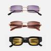 3pcs Brand Rectangle Sunglasses Women Men Shades Retro Square Black Sun Glasses Eyewear Trendy Punk Eyeglasses For Male UV400