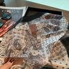 Cashew small square scarf silk scarf women's spring and autumn summer headscarf headband Korean version printed cotton and linen scarf decorative scar