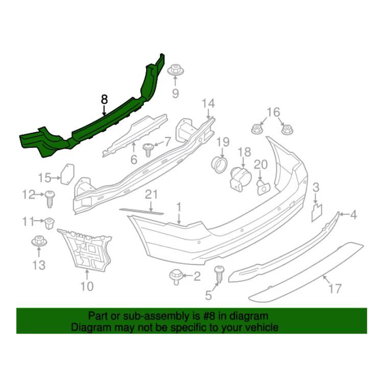 Rear Bumper Inner Bracket for BMW 3 Series GT F34 (2014-2019)