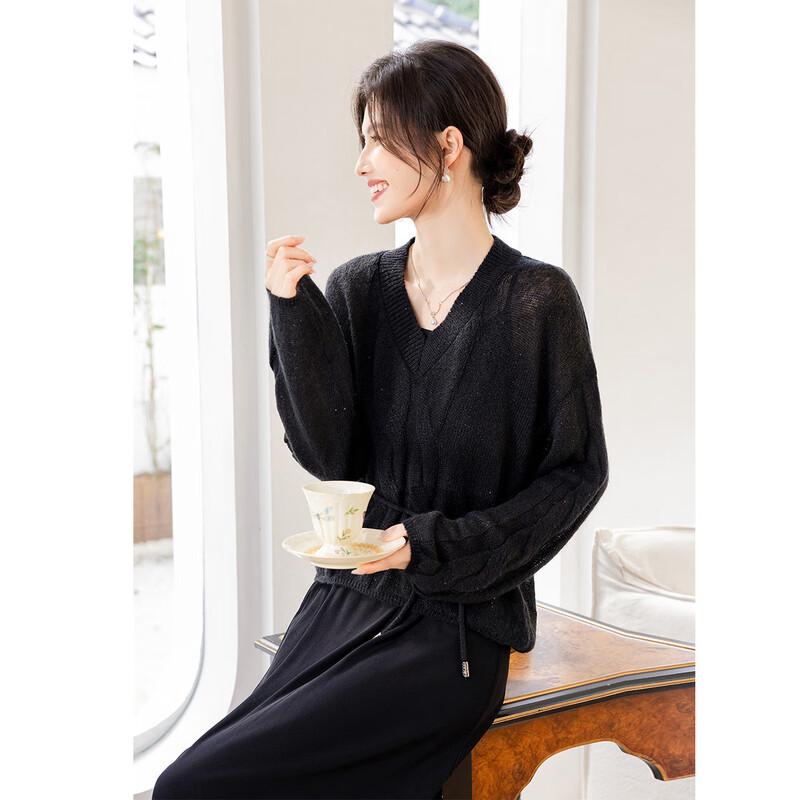 Mocana Women's Long Sleeve Knitted Cardigan & Dress Set